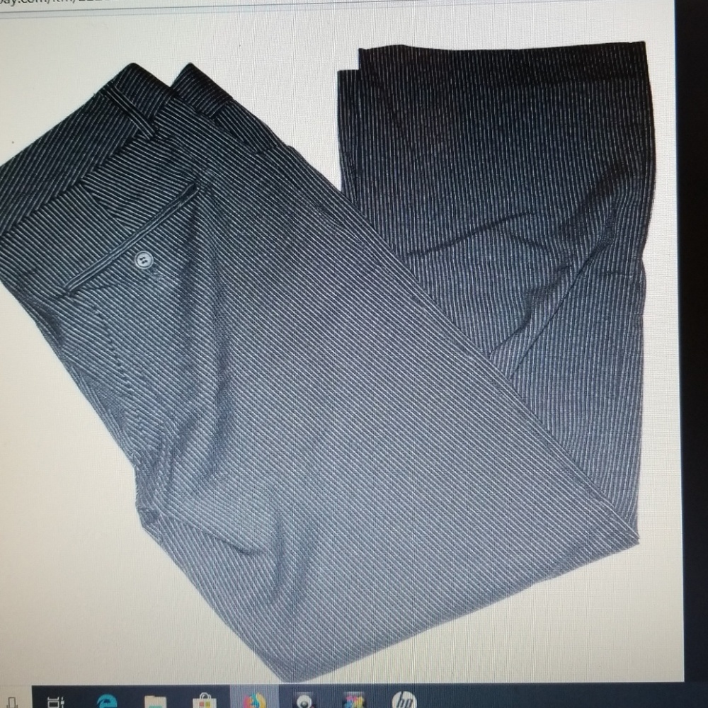 Express black pinstripe pants size 6